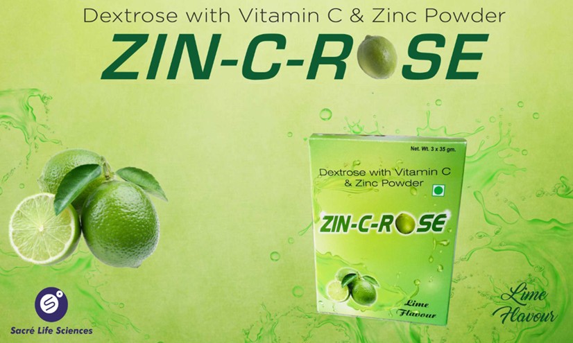 ZINC C ROSE ENERGY BUSTOR POWDER (Lemon Flavour)